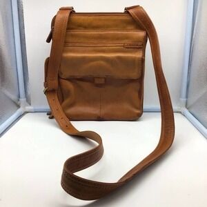FOSSIL genuine brown leather crossbody bag ZB 8944